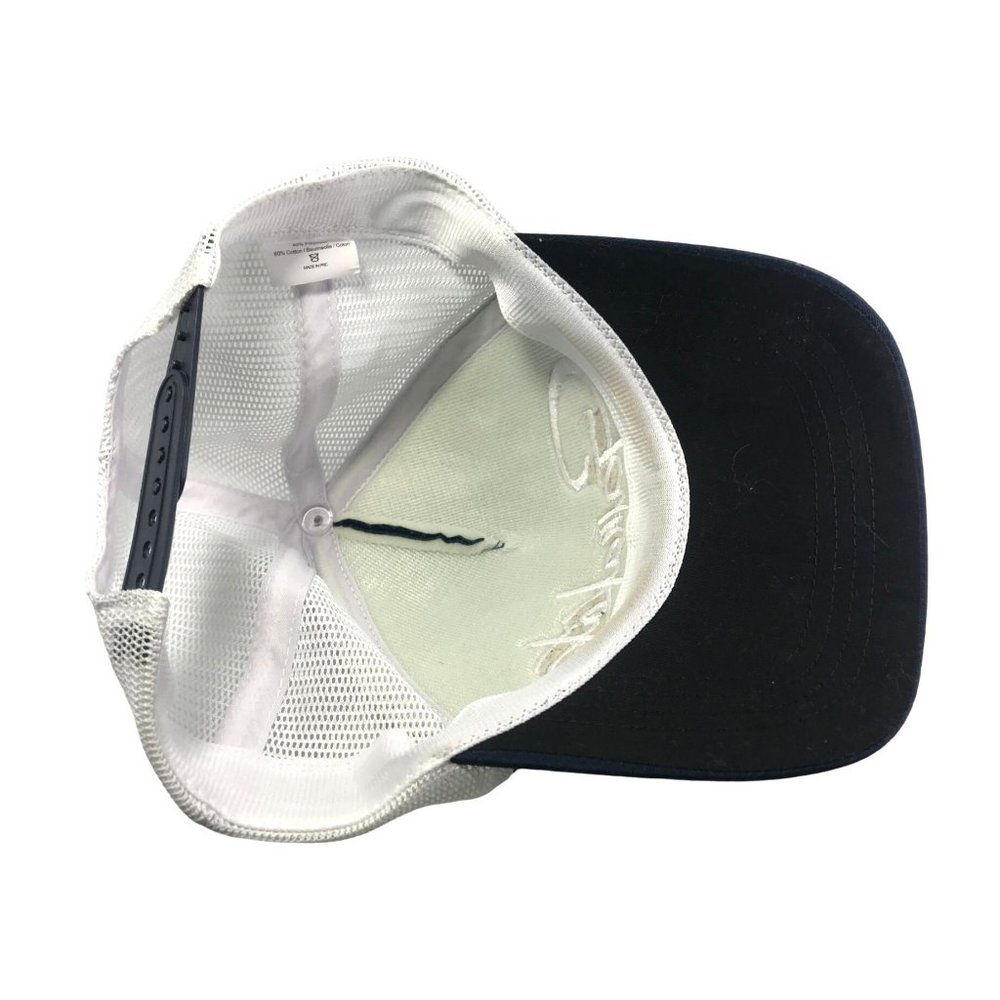 Gamakatsu Trucker Hat Cap Fishing Hook Mesh Snapback Navy and White - Picture 6 of 7
